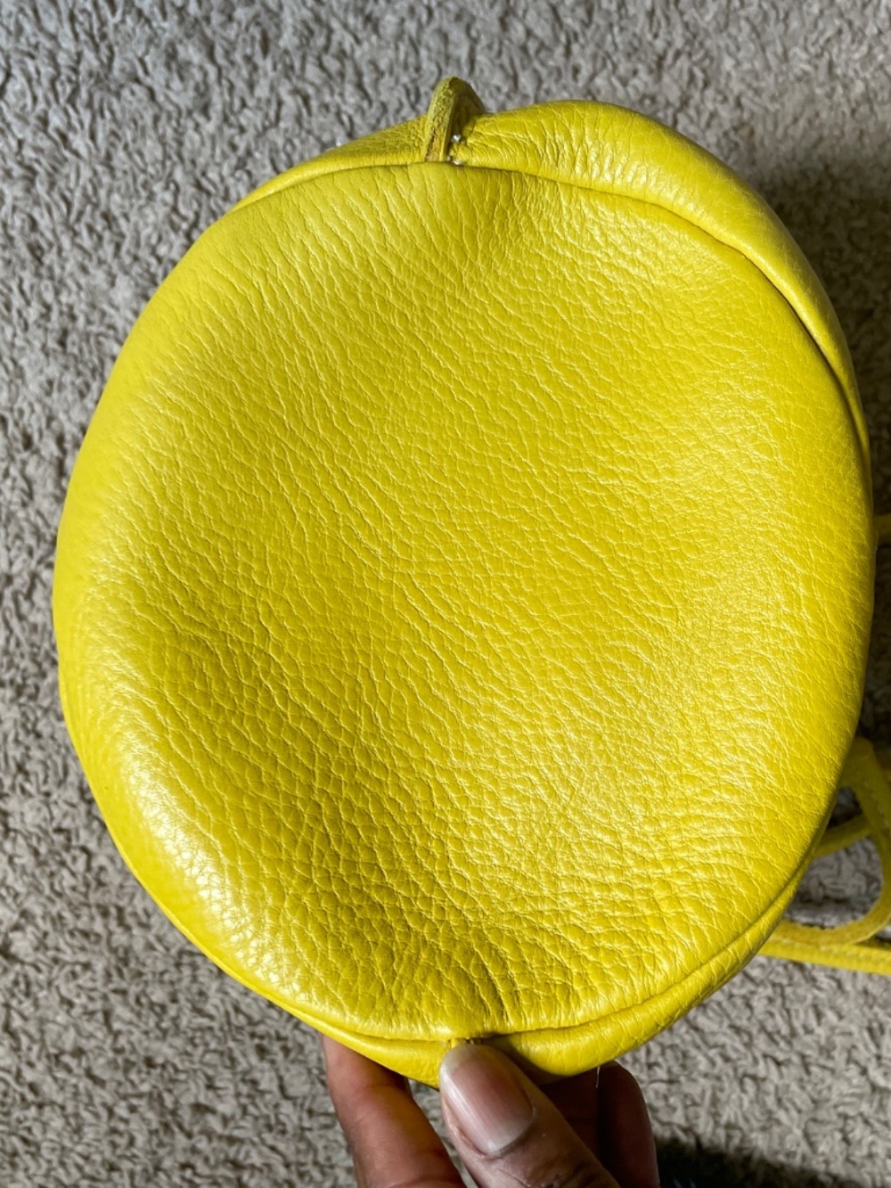 NEW!Portland Leather Goods Devan Bucket Tote Small Yellow - Picture 3 of 8